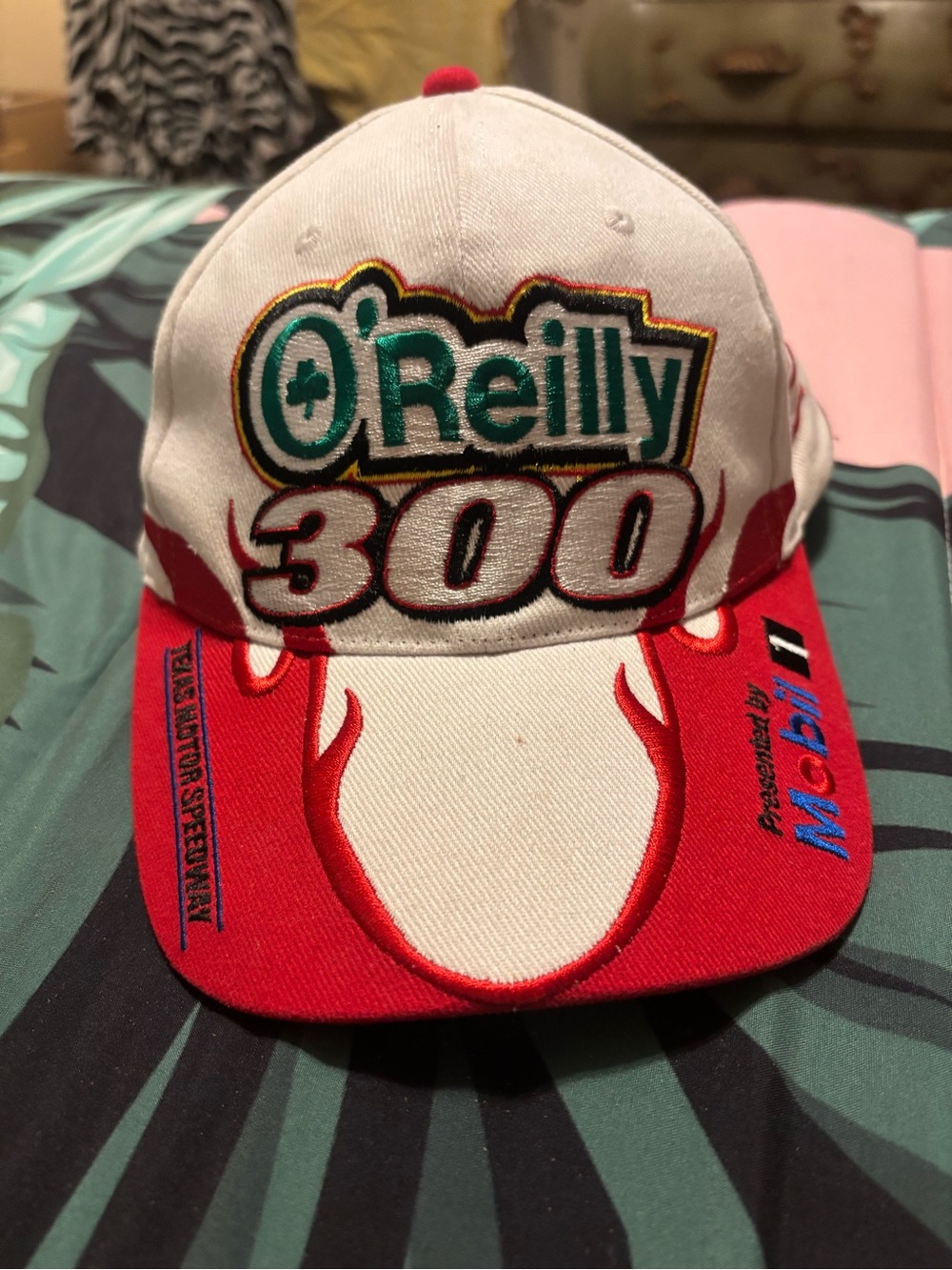 300 Red and White Racing Cap